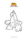 Coloring page Pokemon Duraludon