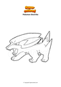 Coloring page Pokemon Electrike