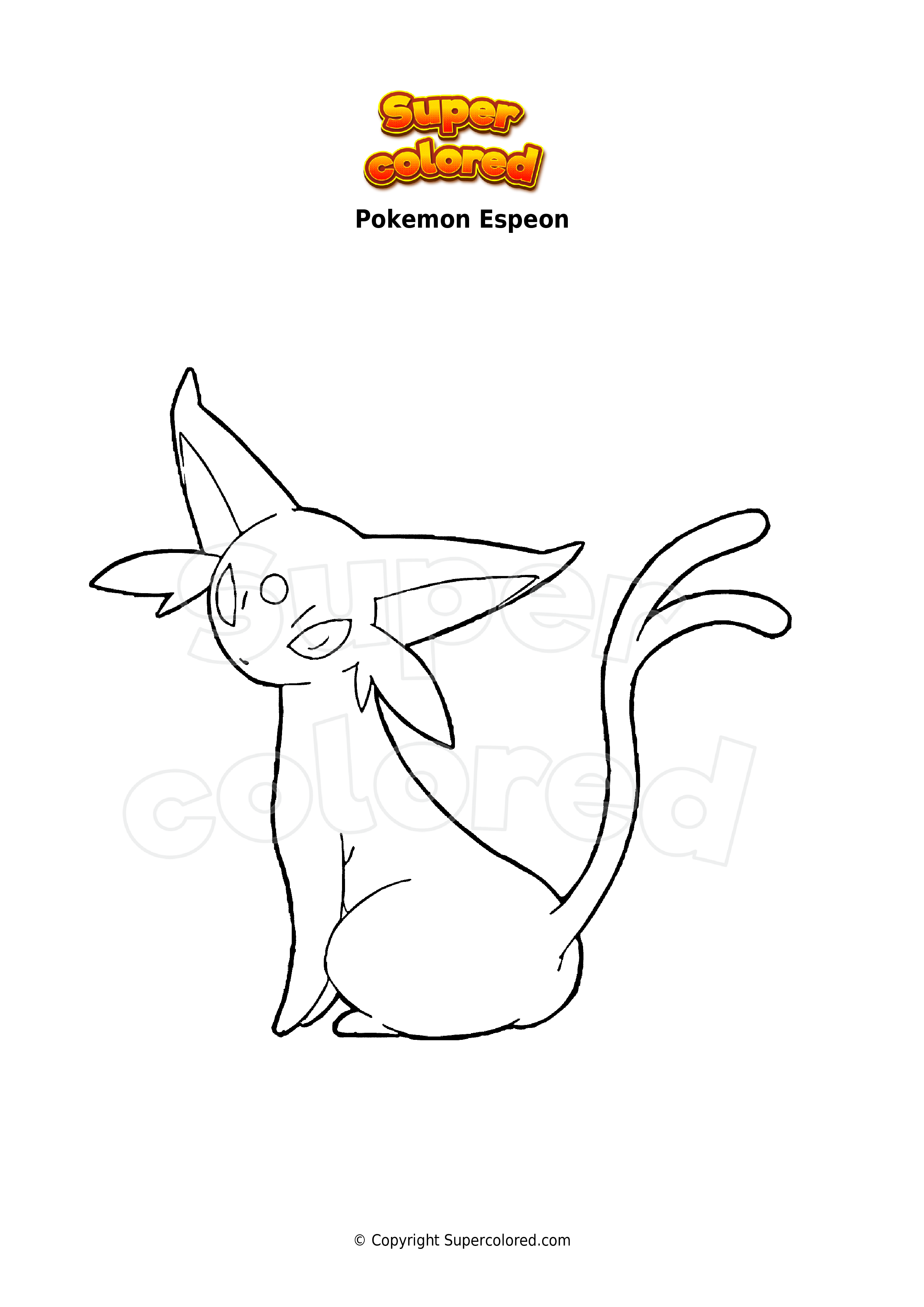 27+ Espeon Pokemon Coloring Pages - OceaneKoket