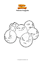 Coloring page Pokemon Exeggcute