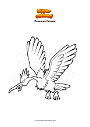 Coloring page Pokemon Fearow