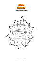 Coloring page Pokemon Ferroseed