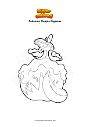 Coloring page Pokemon Flapple Gigamax
