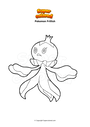 Coloring page Pokemon Frillish