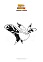 Coloring page Pokemon Frosmoth