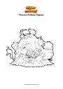 Coloring page Pokemon Garbodor Gigamax