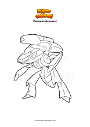 Coloring page Pokemon Genesect