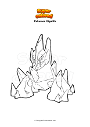 Coloring page Pokemon Gigalith
