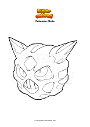 Coloring page Pokemon Glalie