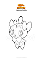 Coloring page Pokemon Gothita