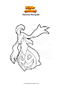 Coloring page Pokemon Gourgeist