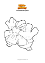Coloring page Pokemon Hariyama