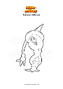 Coloring page Pokemon Hatterene