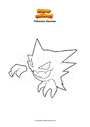 Coloring page Pokemon Haunter