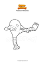 Coloring page Pokemon Hitmonlee