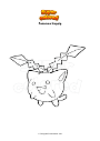 Coloring page Pokemon Hoppip
