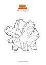 Coloring page Pokemon Ivysaur
