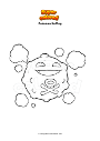 Coloring page Pokemon Koffing