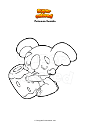 Coloring page Pokemon Komala