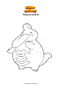 Coloring page Pokemon Lickilicky