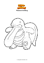 Coloring page Pokemon Lickitung