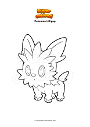 Coloring page Pokemon Lillipup