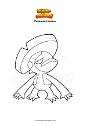 Coloring page Pokemon Lombre