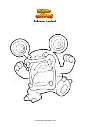 Coloring page Pokemon Loudred