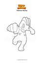 Coloring page Pokemon Machop