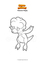 Coloring page Pokemon Magby