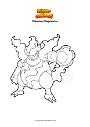 Coloring page Pokemon Magmortar