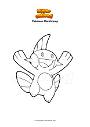 Coloring page Pokemon Marshtomp