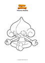 Coloring page Pokemon Meditite