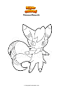 Coloring page Pokemon Meowstic