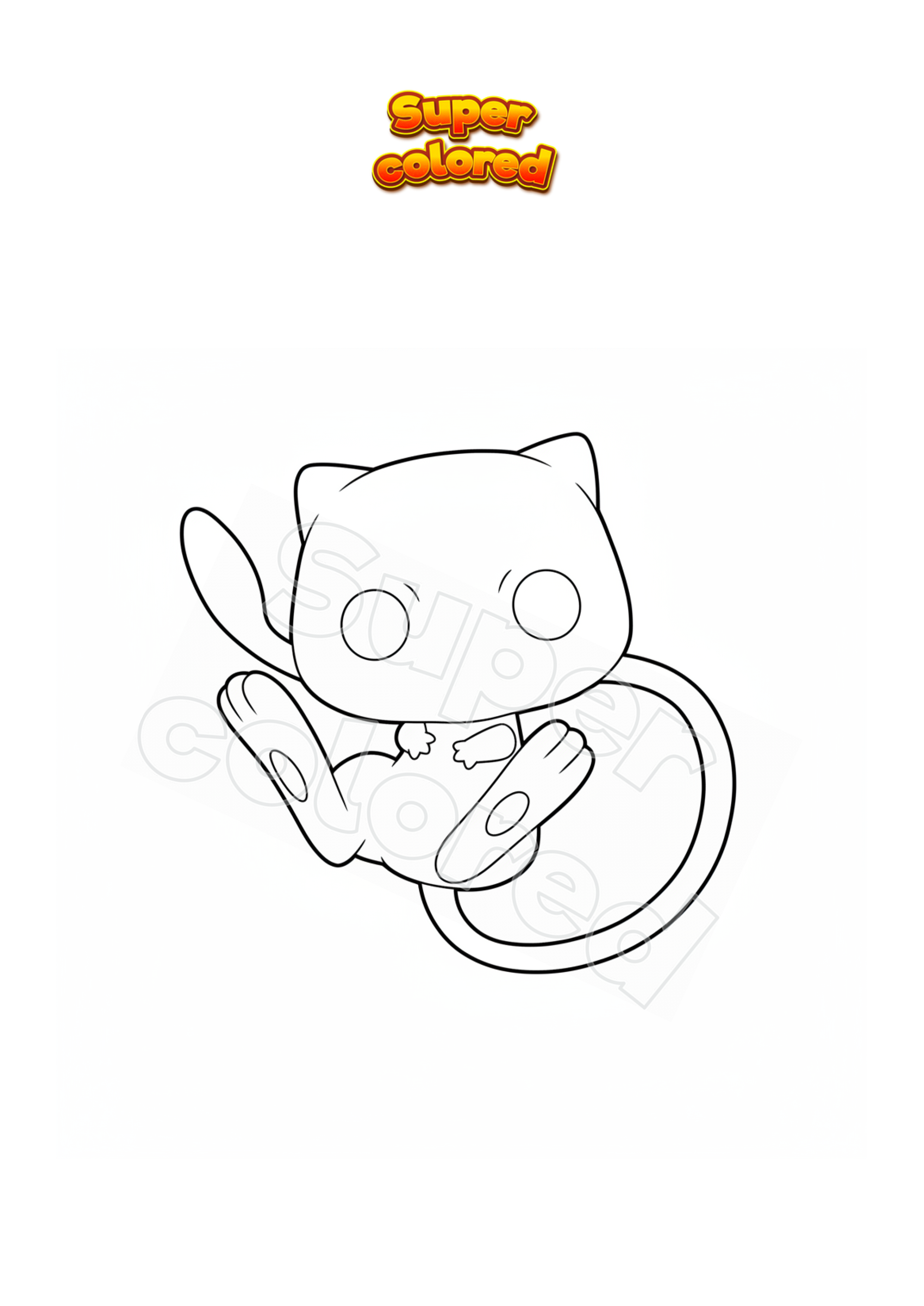 Coloring page Pokemon Mimikyu Funko