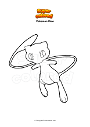 Coloring page Pokemon Mew