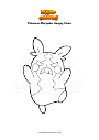 Coloring page Pokemon Morpeko Hangry Mode