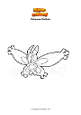 Coloring page Pokemon Mothim