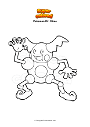 Coloring page Pokemon Mr. Mime