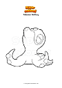 Coloring page Pokemon Octillery