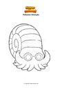 Coloring page Pokemon Omanyte