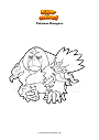 Coloring page Pokemon Oranguru