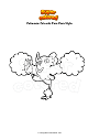 Coloring page Pokemon Oricorio Pom-Pom Style