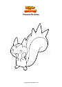 Coloring page Pokemon Pachirisu