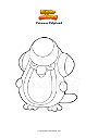 Coloring page Pokemon Palpitoad