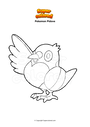 Coloring page Pokemon Pidove