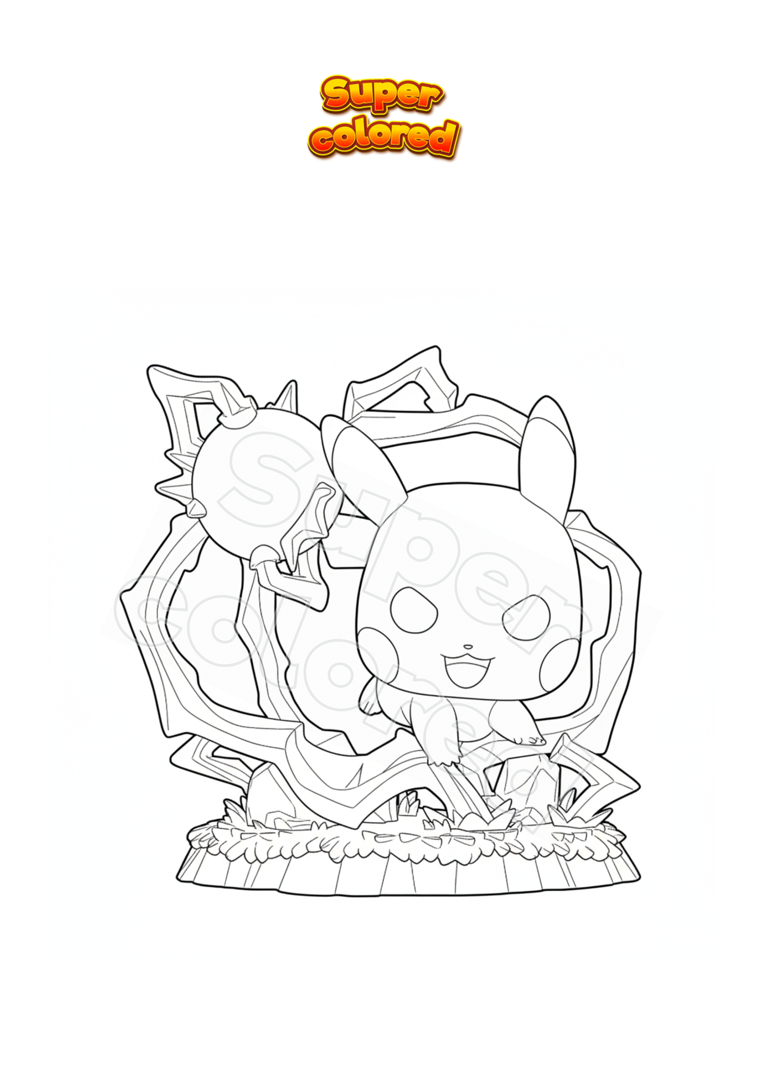 Coloring page Pokemon Magmar Funko