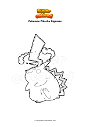 Coloring page Pokemon Pikachu Gigamax