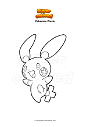 Coloring page Pokemon Plusle
