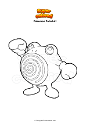 Coloring page Pokemon Poliwhirl